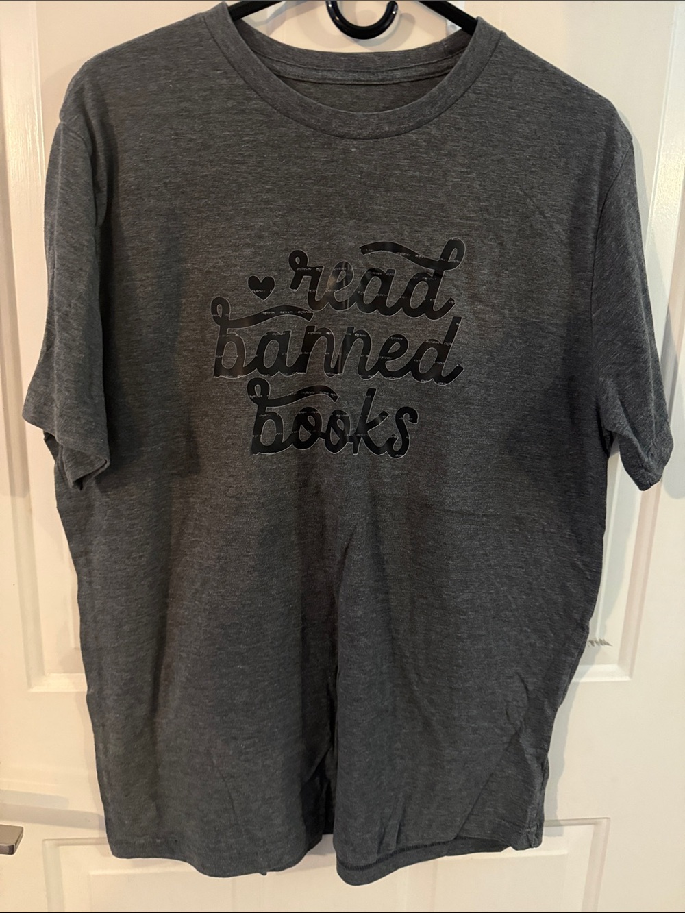 George Gray Short Sleeve Tee with "Read Banned Books" Graphic